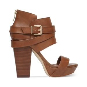 BCBGeneration Gooney Platform Leather Sandal